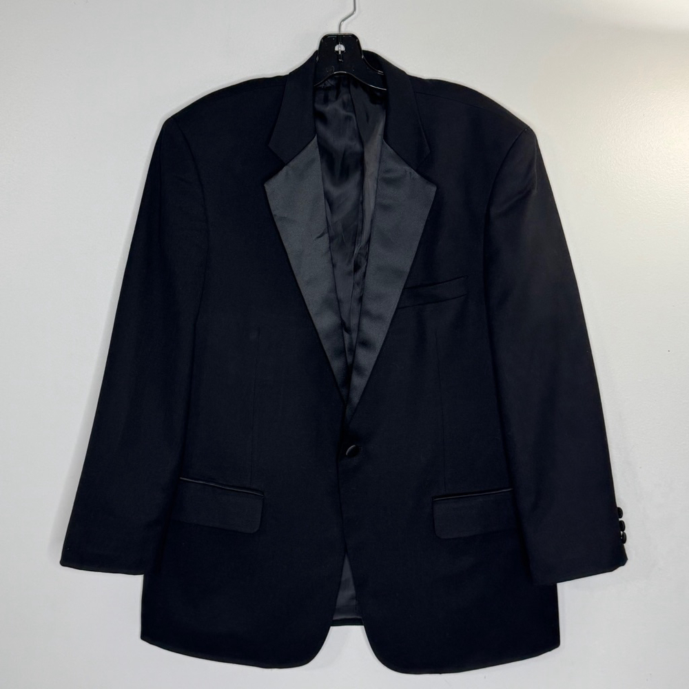 Versini Black Tuxedo Suit Jacket Size 42R